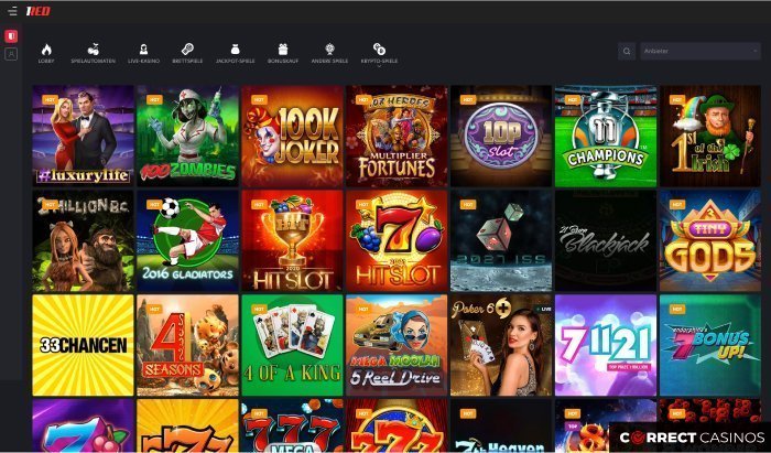 1Red Online Casino: Speel het beste, Win het meeste